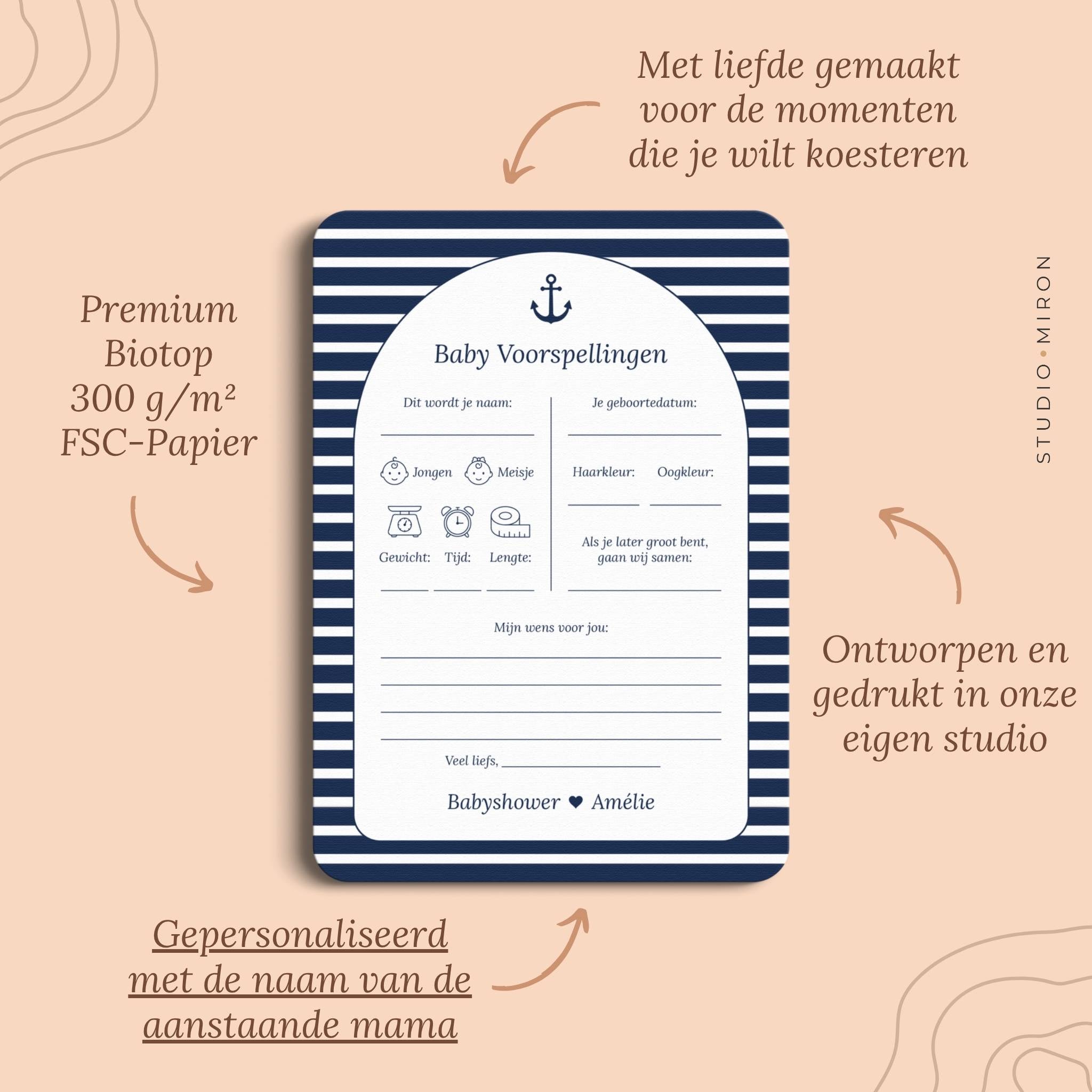 Baby Voorspellingen | Navy Blue