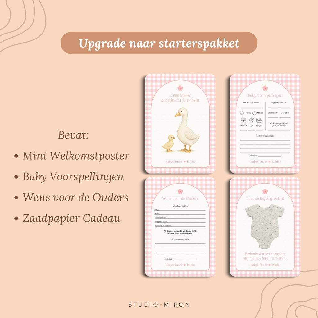 Wens voor de Ouders | Gingham Roze