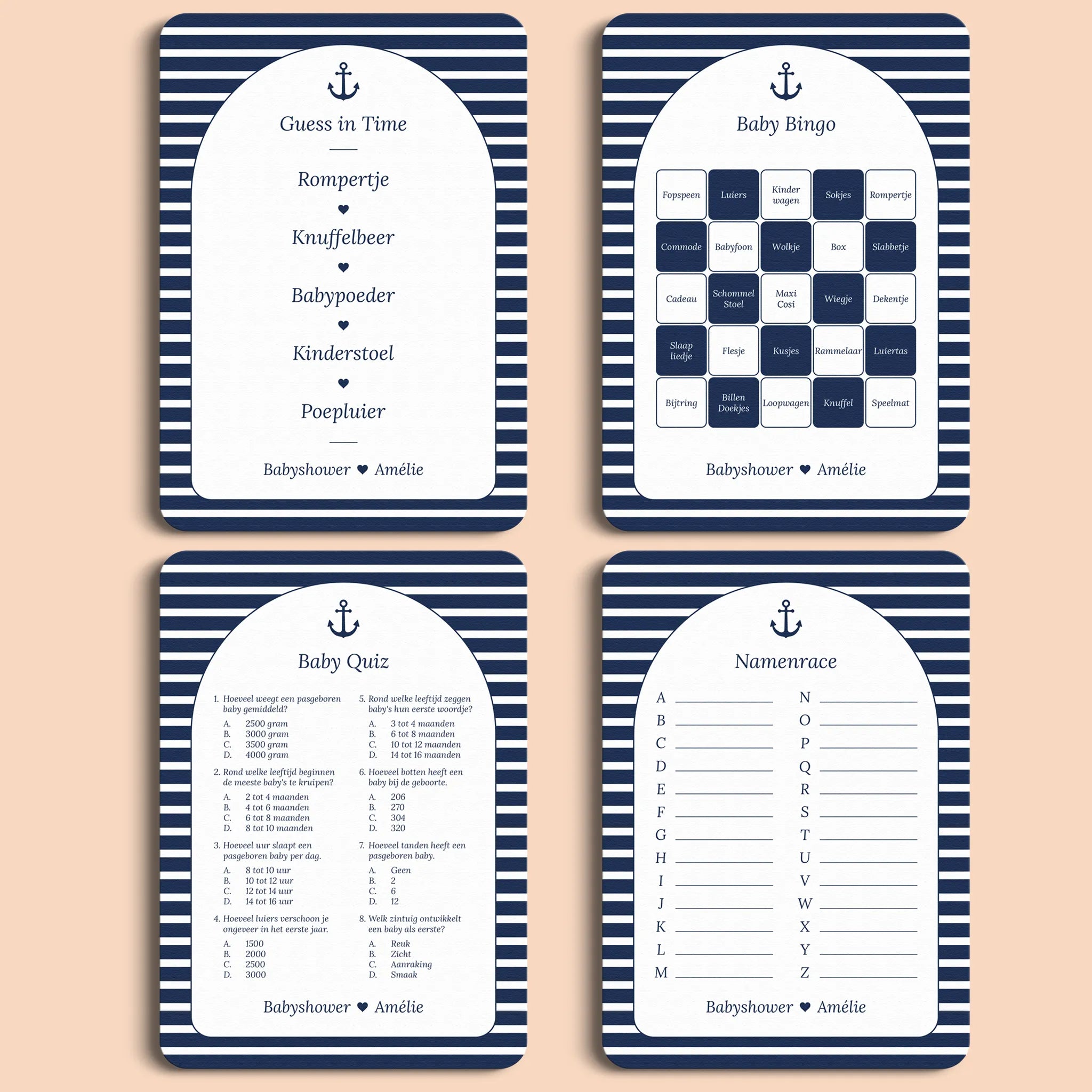 Spellenpakket 1 | Navy Blue