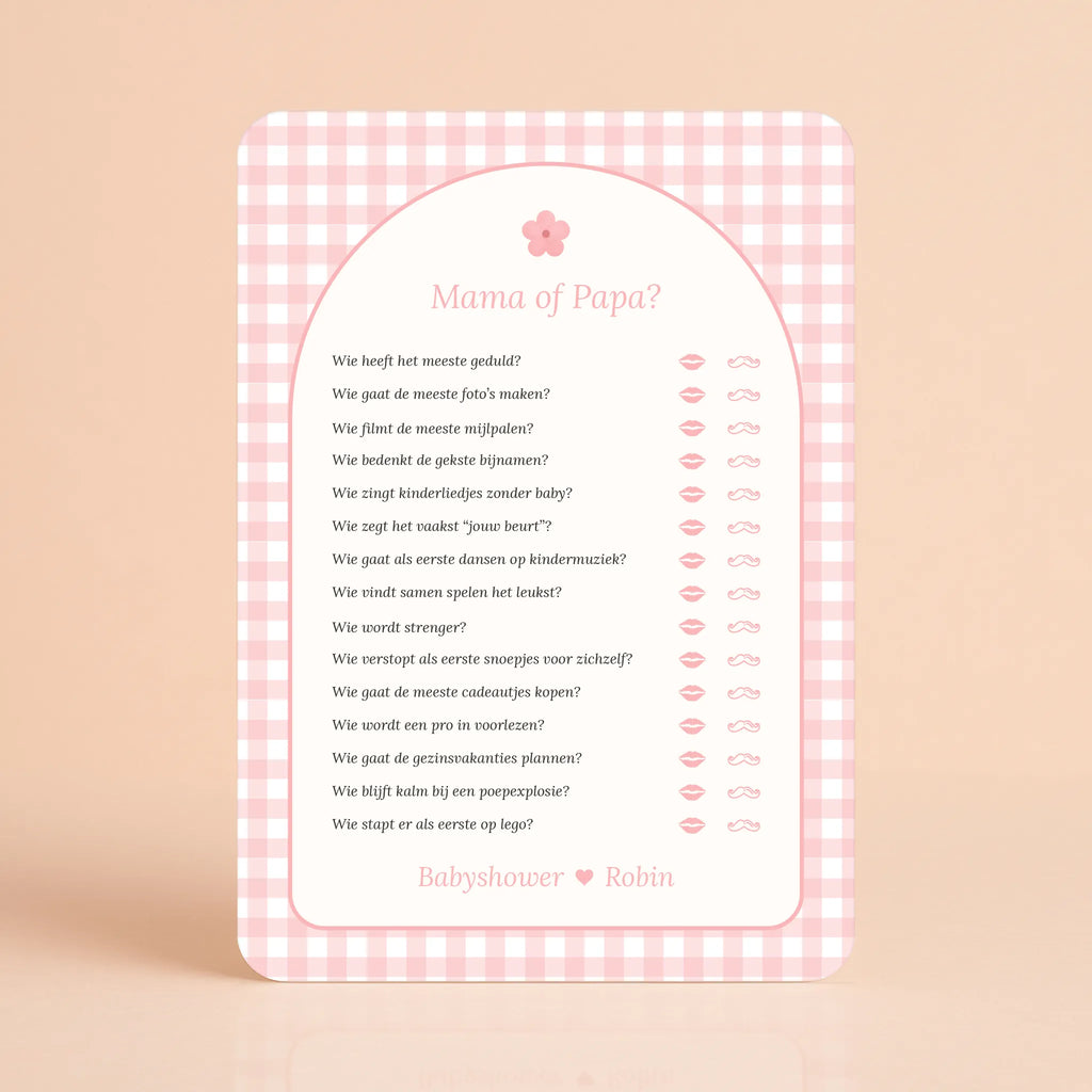 Mama of Papa | Gingham Roze