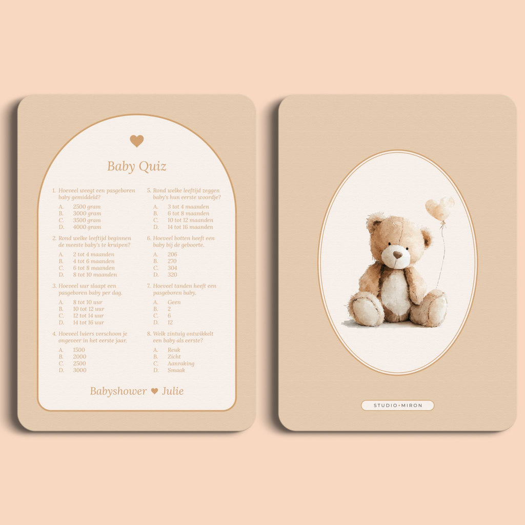 Baby Quiz | Boho Zand met Beertje