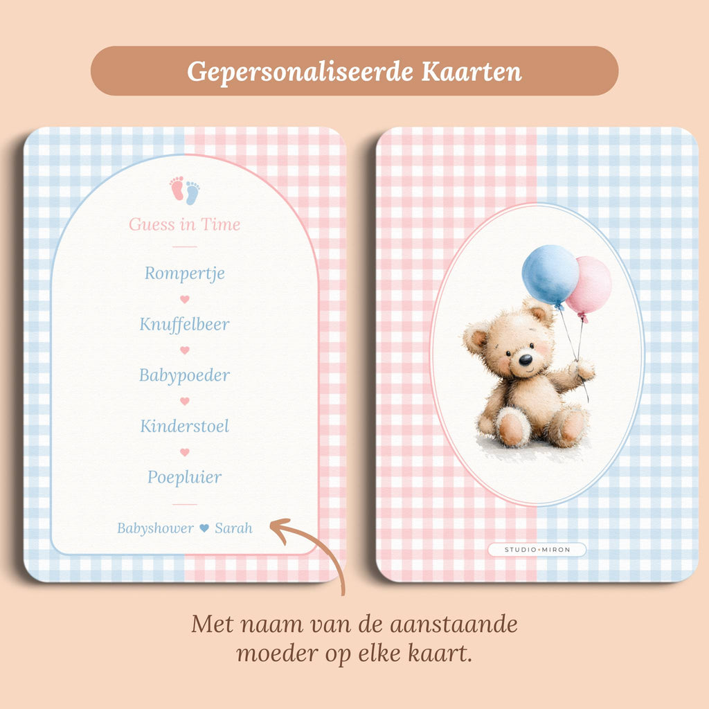 Guess in Time | Gingham Roze-Blauw