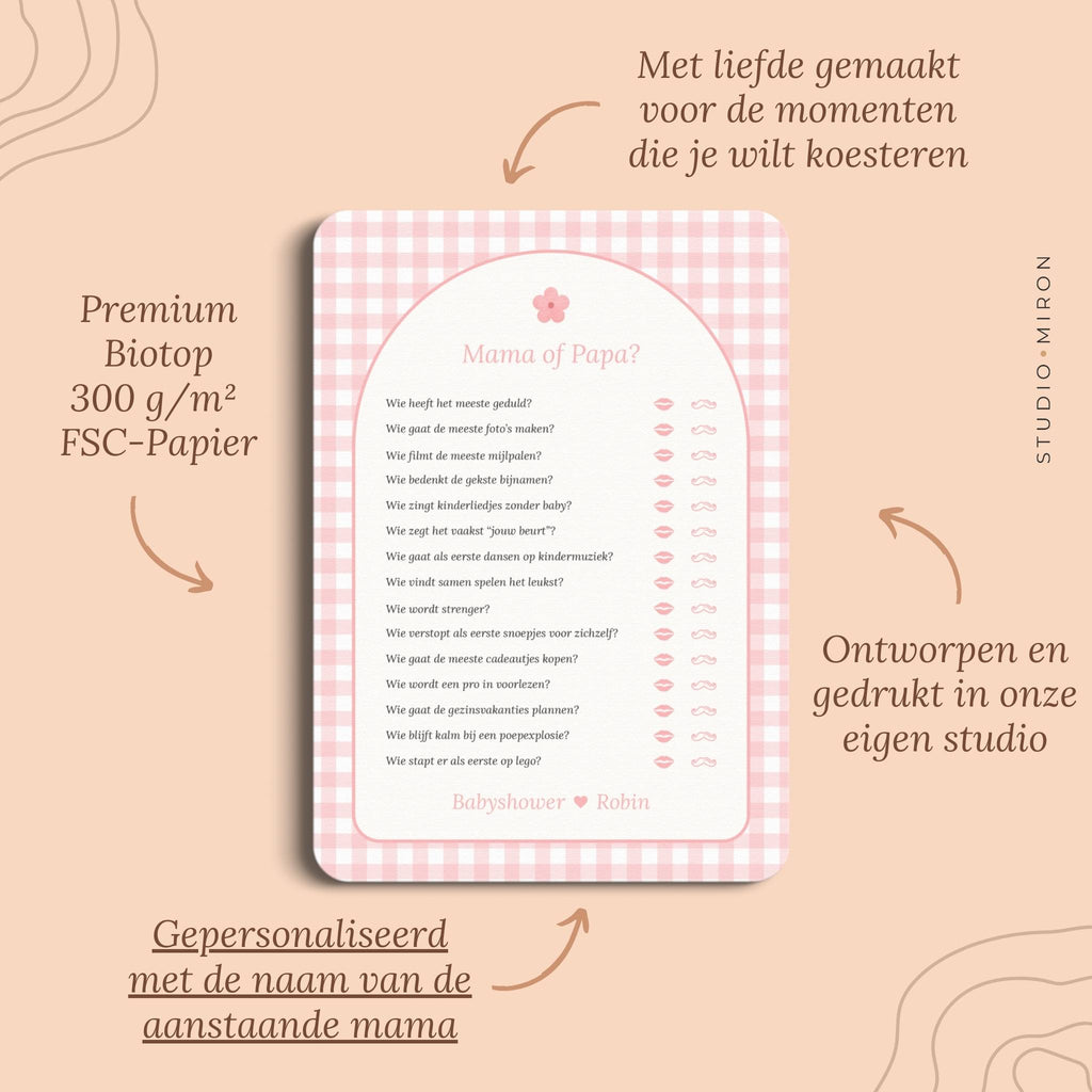 Spellenpakket 2 | Gingham Roze