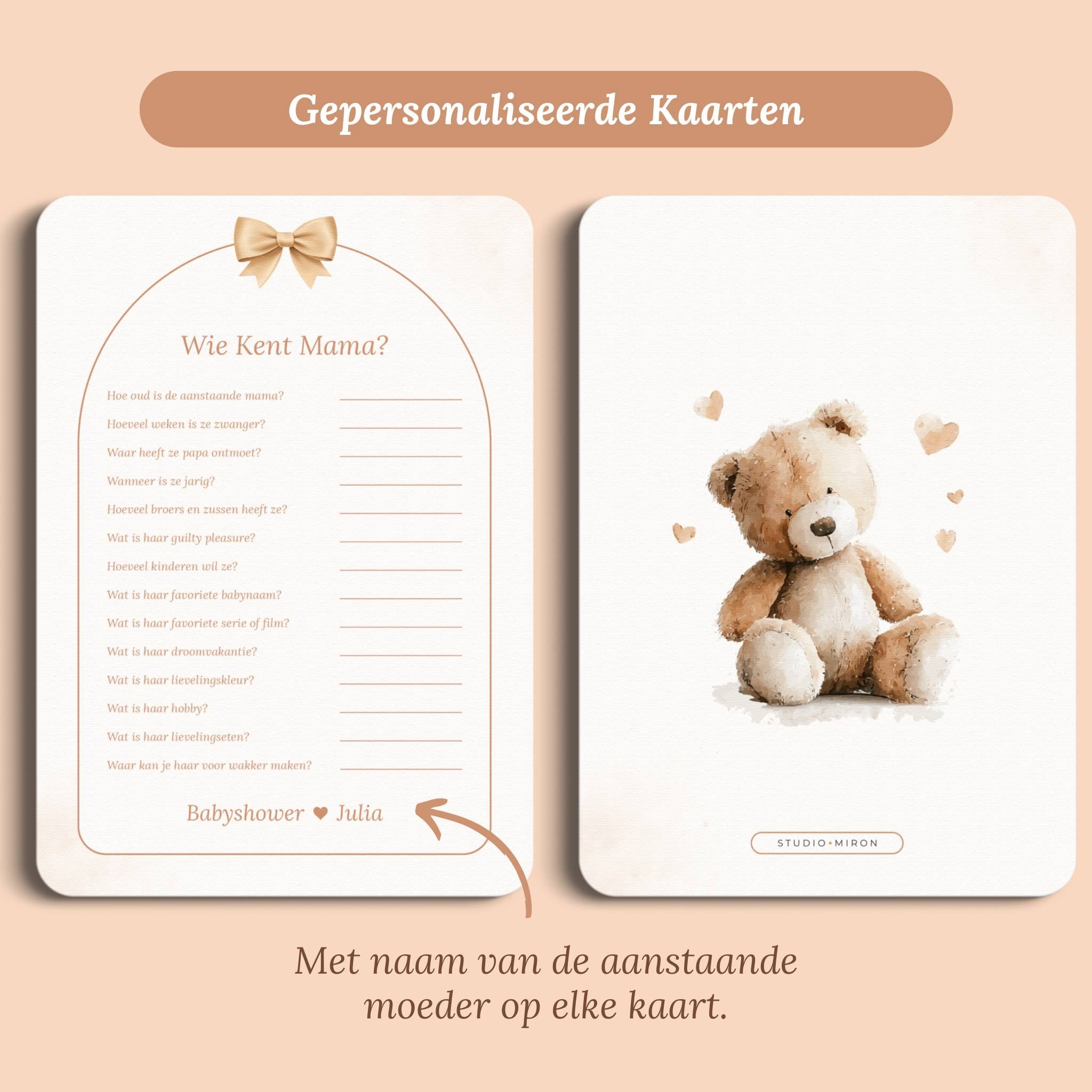 Wie kent Mama | Boho Beige met Beertje